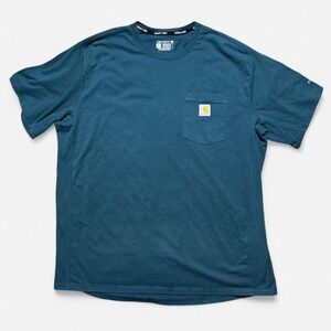 Carhartt Force blue short sleeve pocket t-shirt. XL Relaxed Fit.